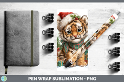 GorgeousChristmas Santa Hat Pen Wrap design.