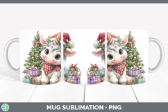 GorgeousChristmas Santa Hat Mug Wrap design.