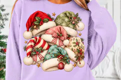 Christmas Santa Hats Vintage Cozy Holiday Hat Collection PNG Product Image 5