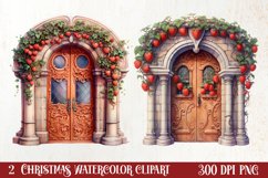 Christmas Santa House Clipart, Christmas PNG Product Image 1