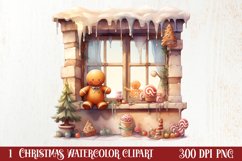 Christmas Santa House Clipart, Christmas PNG Product Image 1