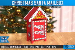Santa&#039;s Mailbox Laser Cut | Christmas Post Box | Holidays Product Image 1