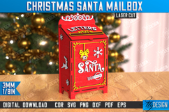 Santa&#039;s Mailbox Laser Cut | Christmas Post Box | Holidays Product Image 1