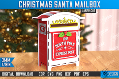 Santa&#039;s Mailbox Laser Cut | Christmas Post Box | Holidays Product Image 1