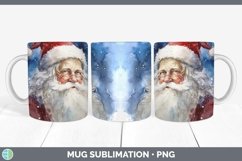 GorgeousWatercolor Christmas Mug Wrap design.
