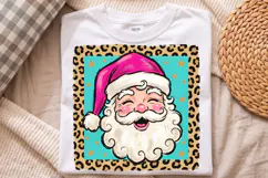 Christmas Santa PNG, Festive Leopard Holiday Portrait Product Image 3
