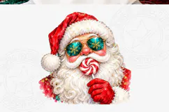 Christmas Santa PNG Retro Santa Claus Product Image 5