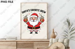 Christmas Santa&#039;s Favorite Coffee Png Product Image 3
