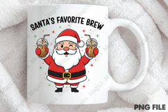 Christmas Santa&#039;s Favorite Coffee Png Product Image 4