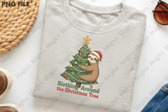 Christmas Santa Sloth PNG Product Image 3