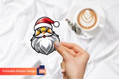 Christmas Santa Sticker, Festive Santa Sticker Product Image 1