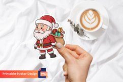Christmas Gnome Sticker, Cute Christmas Gnome Sticker Product Image 1