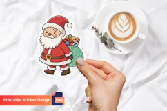 Christmas Gnome Sticker, Cute Christmas Gnome Sticker Product Image 1