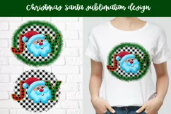Christmas Santa Claus sublimation design, JOY PNG Product Image 1