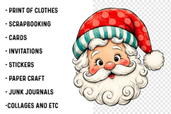 Christmas Sublimation Santa PNG Product Image 2