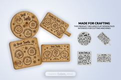 Christmas Santa Tray Laser Cut Product Image 1