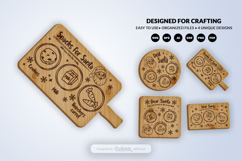 Christmas Santa Tray Laser Cut Product Image 3