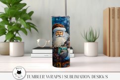 christmas sublimation wrap shown on tumbler