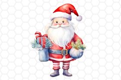 Christmas Santa Watercolor Cliparts