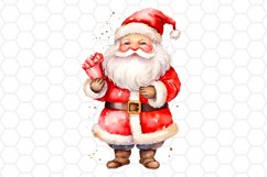 Christmas Santa Watercolor Cliparts