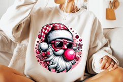 Santa Christmas Blowing Bubble Png, Christmas PNG, Santa PNG Product Image 1