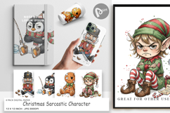 Sarcastic Character Digital Paper Product Image 1