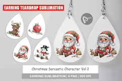 Sarcastic Character Earring Product Image 1