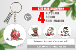 Sarcastic Character Keychain Product Image 1