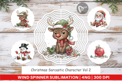 Sarcastic Character Wind Spinner Product Image 1