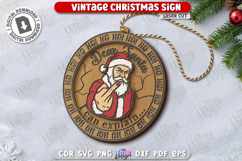 Sarcastic Christmas Ornaments Laser Cut Bundle, Funny Decor Product Image 3