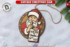 Sarcastic Christmas Ornaments Laser Cut Bundle, Funny Decor Product Image 5