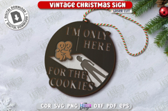 Sarcastic Christmas Ornaments Laser Cut Bundle, Funny Decor Product Image 6