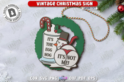 Sarcastic Christmas Ornaments Laser Cut Bundle, Funny Decor Product Image 7