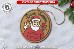 Sarcastic Christmas Ornaments Laser Cut Bundle, Funny Decor Product Image 9