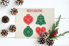 Scandinavian Holiday Ornaments | Christmas Tree, Star, Santa Product Image 3