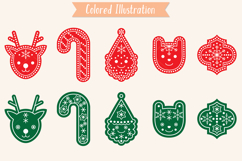 Scandinavian Holiday Ornaments | Christmas Tree, Star, Santa Product Image 7