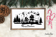 Merry Christmas SVG Winter Christmas Village House SVG Product Image 6