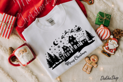 Merry Christmas SVG Winter Christmas Village House SVG Product Image 5