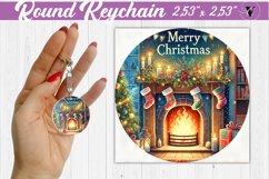 Keychain sublimation | Christmas | Merry Christmas Product Image 1