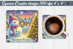 Square Coasters | Christmas sublimation Product Image 1