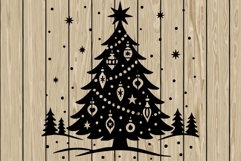 Christmas scene mini bundle stencil silhouette SVG Product Image 4