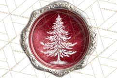 Vintage Christmas Wax Seal Clipart PNG, Holiday Seals Product Image 3
