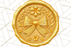 Vintage Christmas Wax Seal Clipart PNG, Holiday Seals Product Image 4
