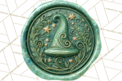 Vintage Christmas Wax Seal Clipart PNG, Holiday Seals Product Image 4