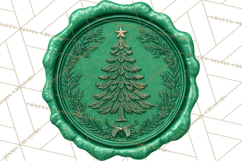 Vintage Christmas Wax Seal Clipart PNG, Holiday Seals Product Image 3