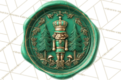 Vintage Christmas Wax Seal Clipart PNG, Holiday Seals Product Image 5