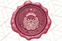 Vintage Christmas Wax Seal Clipart PNG, Holiday Seals Product Image 2