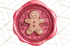 Vintage Christmas Wax Seal Clipart PNG, Holiday Seals Product Image 5