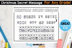 Christmas Secret Message Activity Mat, Any Age, Any Grade Product Image 1