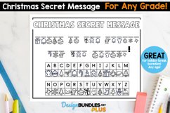 Christmas Secret Message Activity Mat, Any Age, Any Grade Product Image 1